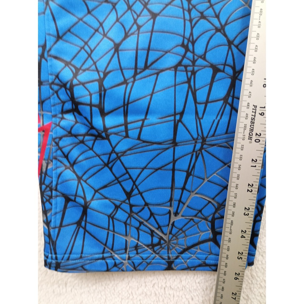 Spyder Marvel Spider-Man Pants Kids XL 18 Blue Good Web Print Fleece Athletic - Picture 10 of 13